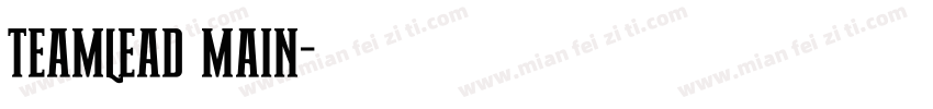 TEAMLEAD MAIN字体转换